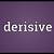 what is the meaning of derisive