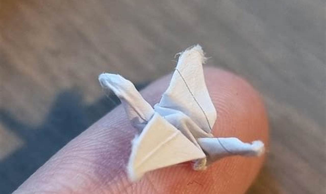 what is the smallest origami crane