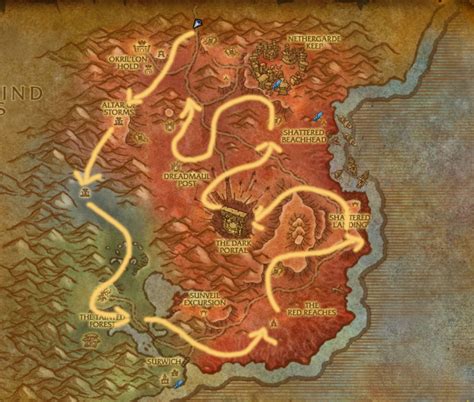 what level to start quest draenor in blasted lands wow