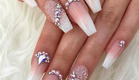 50 Classy Nail Designs with Diamond Ideas that will Steal the Show