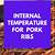 what should the internal temp of ribs be