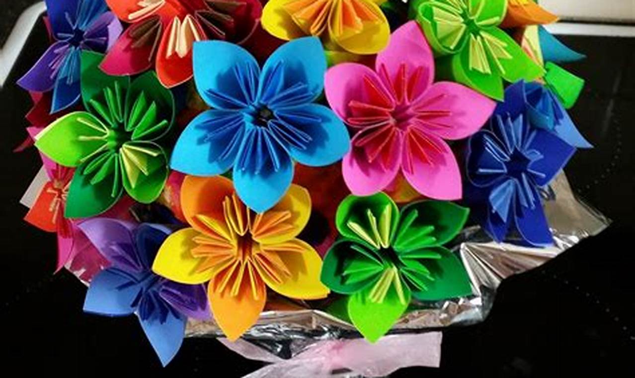 what size paper for origami flowers