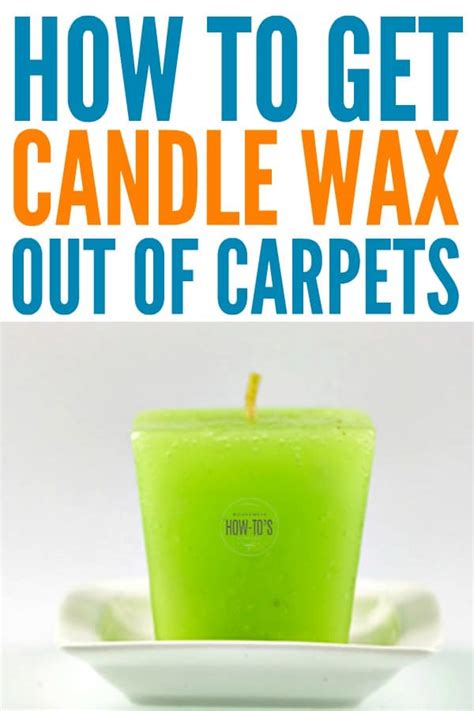 DIY carpet cleaning tips to remove wax from carpeting and area rugs