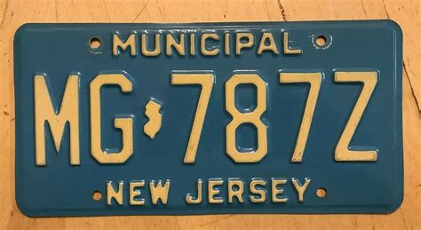 New Jersey 1959 Series 2 License Plate Garage Old Car Tag