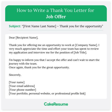 Interview Thank You Email Subject Line Template Business