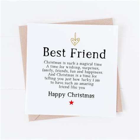 Christmas card for Friend Christmas Card A is for Alphabet
