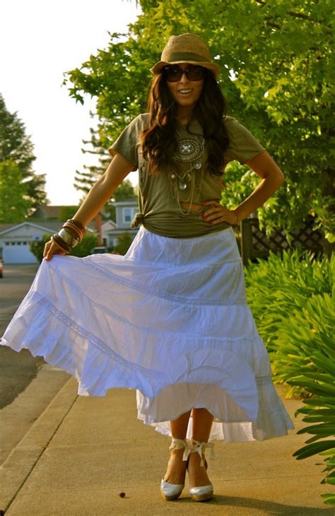 Outfit A White Skirt Silkeblogs