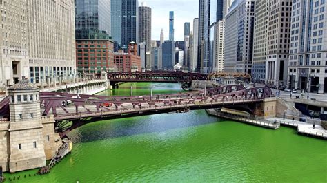 The Chicago Green River Celebrates St. Patrick's Day Everyone's Irish