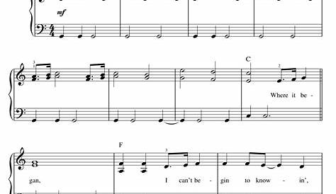 What Was I Made For? (Easy Piano) By Billie Eilish F.M. Sheet Music