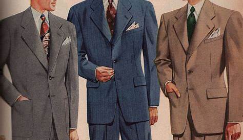 1940s Men’s Fashion Clothing Styles 1940s mens fashion, Vintage mens