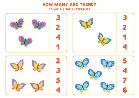 Butterfly numbers 1 to 10 Math, Kids and Chaos