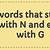 what word starts with n and ends with g