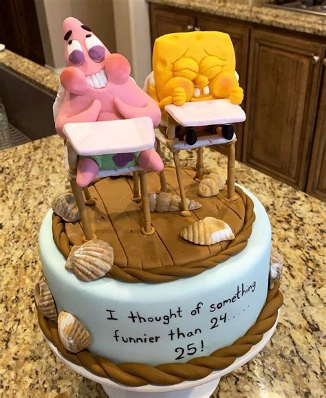 Spongebob Whats funnier than 24 Edible Cake Image Topper Personalized