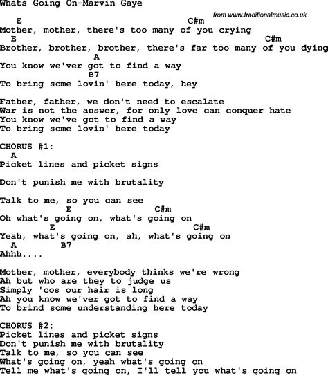 What's Going On Lyrics Print Marvin Gaye Inspired Music Etsy