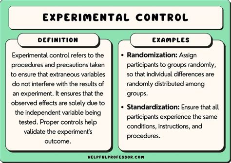 what's an experimental control
