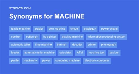 what's another word for machine