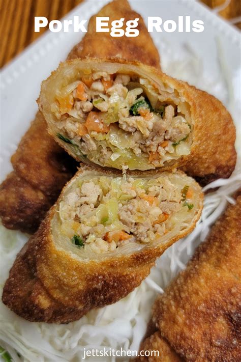 TakeOut Style Authentic Pork Egg Rolls recipe