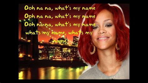 what's my name by rihanna lyrics