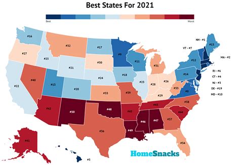 what's the best state to live in usa
