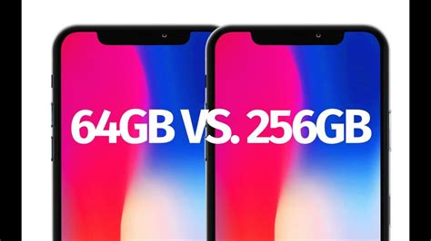 what's the difference between 64gb and 256gb