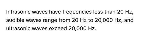 what's the difference between infrasonic and ultrasonic waves