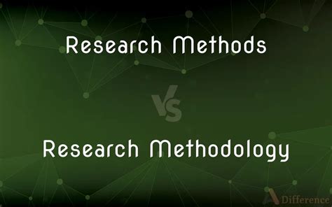what's the difference between research methods and methodology