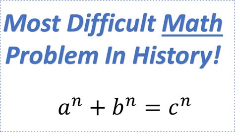 what's the hardest math problem in the world with answer