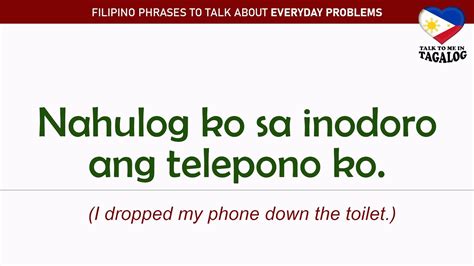 what's the problem in tagalog sentence