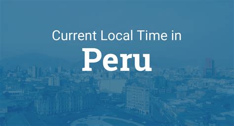 what's the time in peru