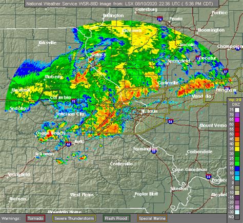 what's the weather today in columbia mo radar