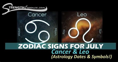what's the zodiac sign for july
