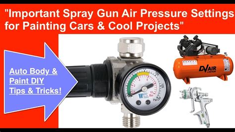 what air pressure for painting a car