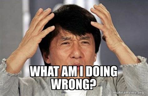 What Am I Doing Wrong Meme