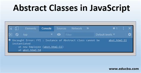 what are abstract classes in javascript