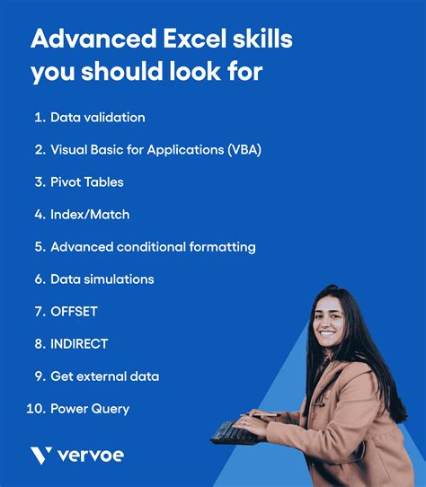 what are advanced level excel skills