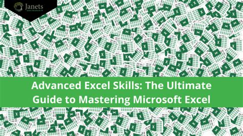 what are advanced microsoft excel skills