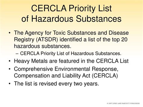 what are cercla hazardous substances