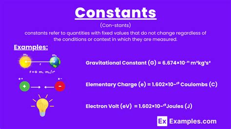 what are examples of constant variables