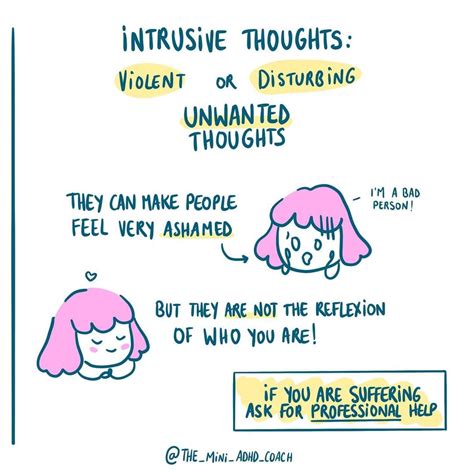 what are examples of intrusive thoughts adhd