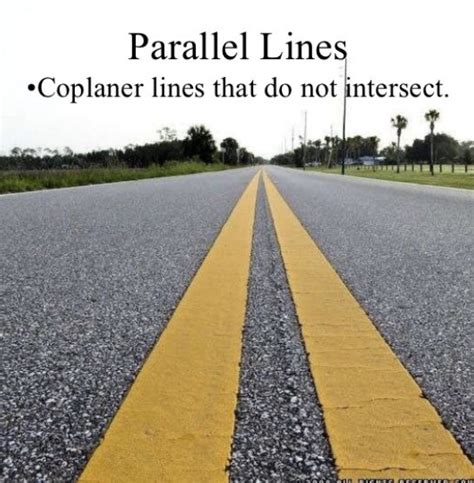 what are examples of parallel lines in real life