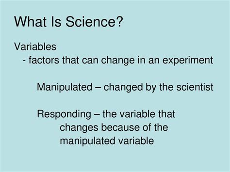 what are experimental variables that can be manipulated by the scientist
