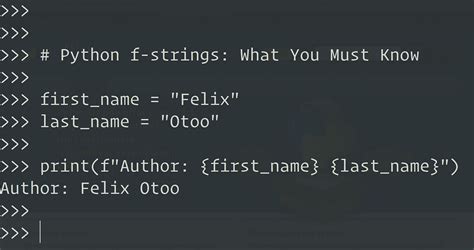 what are f-strings in python
