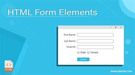 what are form elements in html explain with example