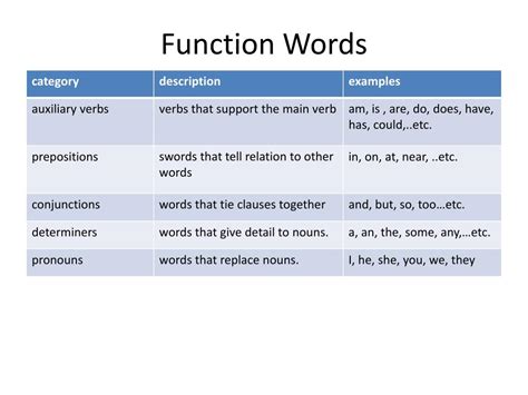 what are function words