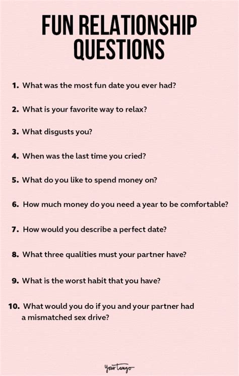 More What Are Good Relationship Questions Good Ideas For Now