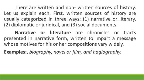 what are literary sources of history explain any two with examples