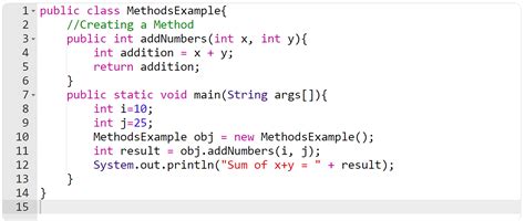 what are methods in java programming