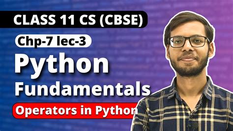 what are operators in python class 11