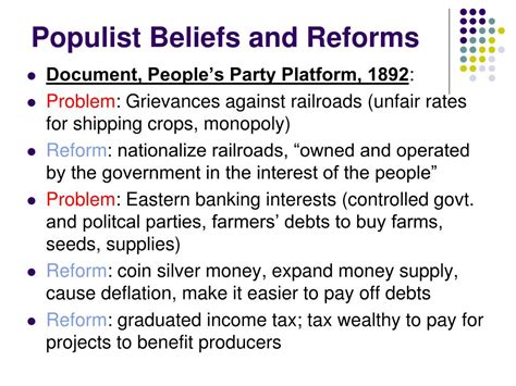 what are populist beliefs