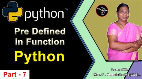 what are pre defined functions in python
